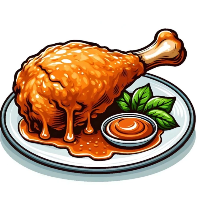 chicken food plate